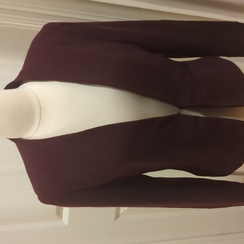 ✅Mario Serrani Italy Elegant Burgundy Women's Jacket Blazer Career Office - Picture 3 of 9